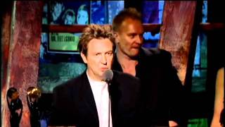 Police accept award Rock and Roll Hall of Fame inductions 2003 [upl. by Solberg]