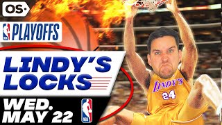 NBA Picks for EVERY Game Wednesday 522  Best NBA Bets amp Predictions  Lindys Leans Likes amp Locks [upl. by Andri878]