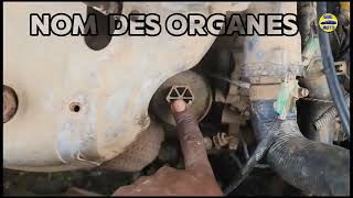 PARTIE 2 présentation des organes sous le capot dune voiture en automobile [upl. by Wampler]