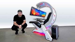 The Most Insane Workstation  Gaming Setup [upl. by Doralynne]