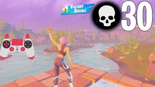 30 Elimination Solo Squads Game Full Gameplay Season 7 Fortnite PC w Ps4 Controller [upl. by Thorman924]