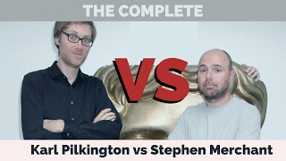 The Complete Karl Pilkington vs Stephen Merchant A compilation with Ricky Gervais Doctor Yak [upl. by Berkley244]