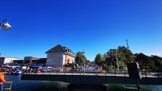 Brückendrehung beim Brückenfest Warnemünde 14092024 [upl. by Nosille918]