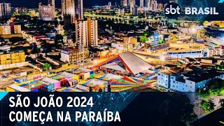 São João 2024 de Campina Grande começa nesta quartafeira 29  SBT Brasil 290524 [upl. by Ielerol359]