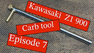 Kawasaki Z1 900 engine rebuild Episode 7  Carb adjusting tool [upl. by Nester]