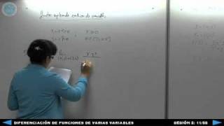 Diferenciación de Funciones de Varias Variables  Sesión 2 1155 [upl. by Stone]