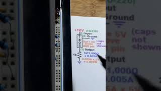 Thermal Camera Comparing Resistor Heat Wattage with 7805 Voltage Regulator voltageregulator [upl. by Charlene]