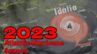 2023 Atlantic Hurricane Season Animation [upl. by Wack]