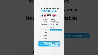 Le vocabulaire anglais de la nourriture 🇬🇧 [upl. by Lledo]