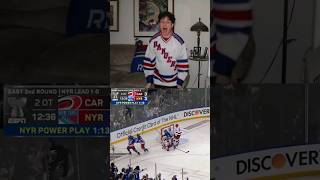 Vincent Trocheck Game 2 OT Goal  NYR Fan Reaction [upl. by Michell563]