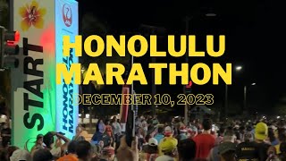 Honolulu Marathon 2023  Start to Finish [upl. by Enrobialc570]