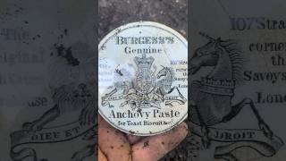 burgess genuine anchovy paste for toast amp biscuits found bottle digging Glasgow Scotland [upl. by Seavey]