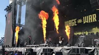 Wage War  Tombstone Unreleased breakdown wpyro  Live at Rockville [upl. by Virgil]