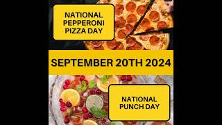 National Pepperoni Pizza Day amp National Punch Day [upl. by Warfourd]