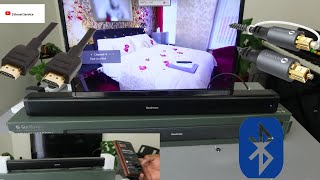 Goodmans Soundbar Audio Testing and How to Connect To TV With HDMI ARC Optical Cable and Bluetooth [upl. by Eada]