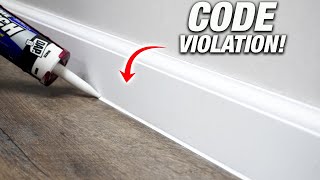 Should You Caulk Your Baseboards To Your Floor Pros And Cons DIYers Great Controversy [upl. by Buderus754]