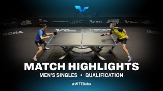 Jon Persson vs Jordy Piccolin  WTT Contender Doha 2021  Mens Singles  QUAL Highlights [upl. by Ahseinet302]