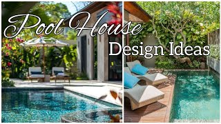 Pool landscaping IdeasAwesome Pool House Design Ideas pool pooldesign homedecorbackyardpool [upl. by Alexi]