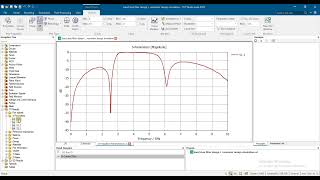 band stop filter design L resonator design simulation result in cstuwb bpf filter in cst [upl. by Creamer]