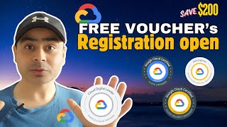 Free Vouchers Google Cloud Certification  6 GCP Certificates Limited offer gcp cloudcomputing [upl. by Hemphill805]