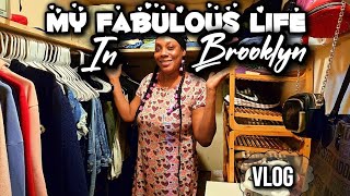 MY FABULOUS LIFE IN BK NY Organize and declutter small walkin closet with me [upl. by Amesari]