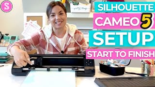 How to Setup Silhouette CAMEO 5 Start to Finish And Ready for First Cut [upl. by Kokoruda752]