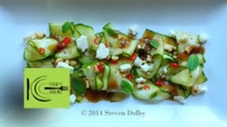 Healthy Zucchini Carpaccio stevescooking [upl. by Rabjohn691]