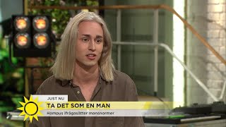 Hampus Nessvold om mansrollen Få män visar upp nyanser idag  Nyhetsmorgon TV4 [upl. by Idorb]