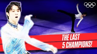 Mens Singles Figure Skating ⛸Last 5 Champions 🥇 [upl. by Davie]