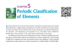 Periodic Classification of Elements Class 10 Science Chapter 5 NCERT full chapter explanation [upl. by Curr]