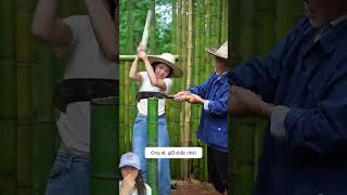 MENCARI ULAT SAGU DI HUTAN BAMBU KAKEK ⁉️shorts funny dubbing [upl. by Lockhart]