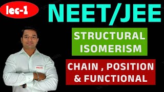 STRUCTURAL ISOMERISM NEET and JEE LEC 1 [upl. by Loree]