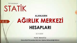 STATİK 6a guncel Ağırlık Merkezi Hesapları [upl. by Rodie]