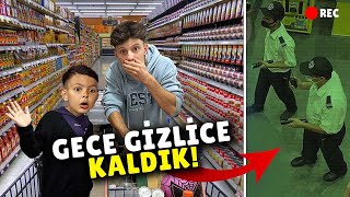 GECE GİZLİCE MARKETTE KALMAK yakalandık [upl. by Sidwell876]