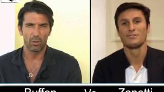 INTERVISTA DOPPIA BUFFON E ZANETTI [upl. by Boycie213]