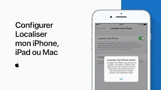 Configurer Localiser mon iPhone iPad ou Mac  Assistance Apple [upl. by Ainerol]