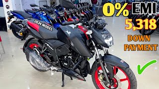 New Model 2024 TVS Apache RTR 160 4V BS6 Finance EMI Document 😱Down Payment✔️Easy Loan Details [upl. by Iloj]