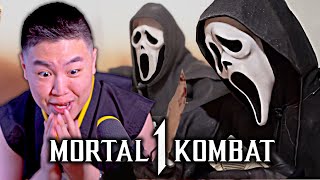 I CALLED IT MORTAL KOMBAT 1  FIRST LOOK AT GHOSTFACE GAMEPLAY REACTION [upl. by Ahsitruc]