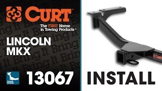 Trailer Hitch Install CURT 13067 on Lincoln MKX [upl. by Weinert]