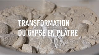 Transformation du gypse en plâtre [upl. by Raouf]