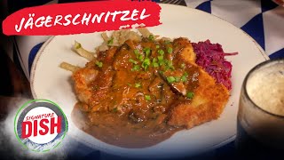 See How Authentic Jägerschnitzel is Made at the OLD STEIN INN  Signature Dish [upl. by Gilson]