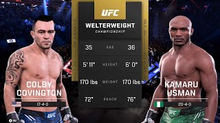 Colby Covington vs Kamaru Usman Full Fight  UFC 5 Fight Night [upl. by Hofstetter]