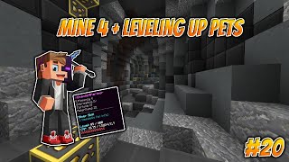 Mine 4  Leveling up Pets  Minecraft Skyblock  OPLegends 20 [upl. by Lulita]