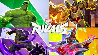 Marvel Rivals Alpha  All Character Intros amp MVP Animations 4K 60FPS [upl. by Garges]