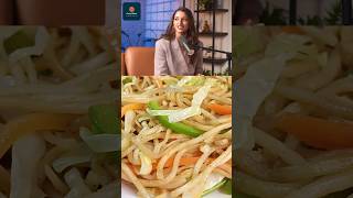 Tripti Dimris Favourite Hakka Noodles Recipe। viralvideo nooniongarlic desi chinesse chowmein [upl. by Nerual]