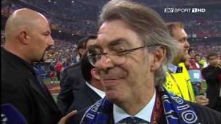 Intervista a Massimo Moratti dopo il Finale della Champions League [upl. by Alyakcm]