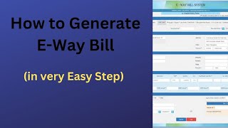 How to Generate E Way Bill Eway Bill Mayank Gupta [upl. by Saunders]