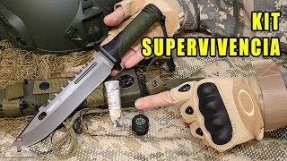 PRUEBO KIT DE SUPERVIVENCIA EN CUCHILLO TÁCTICO K25 THUNDER I [upl. by Eudosia]