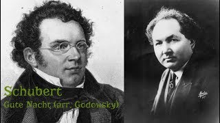 Schubert  Gute Nacht Arr Godowsky [upl. by Floyd]