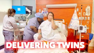 TWINS BIRTH VLOG  LABOR AND DELIVERY  Family 5 Vlogs [upl. by Killarney]